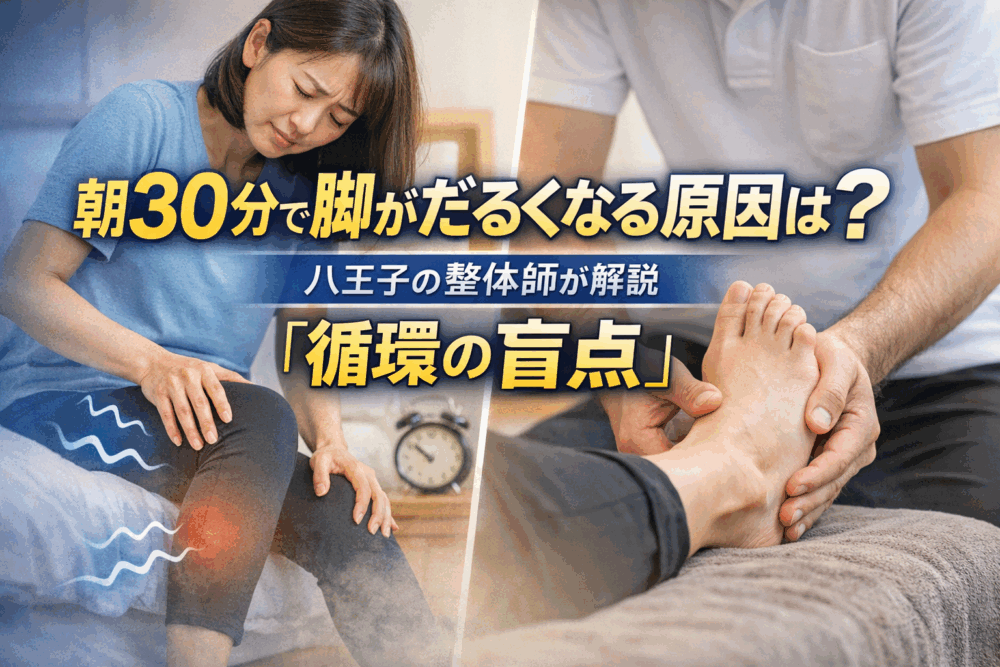 朝30分で脚がだるくなる原因とは？「循環の盲点」を解説