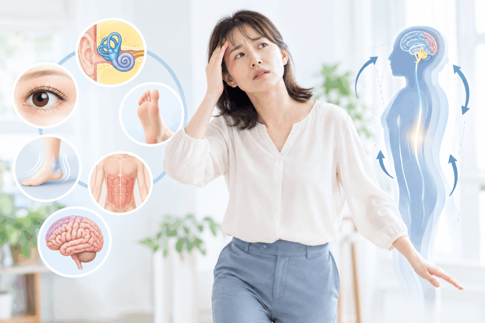 立っていると前後にふらつくのはなぜ？頭がぼーっとする原因と改善方法